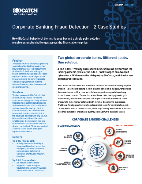 Corporate Banking Fraud Detection 2 Case Studies